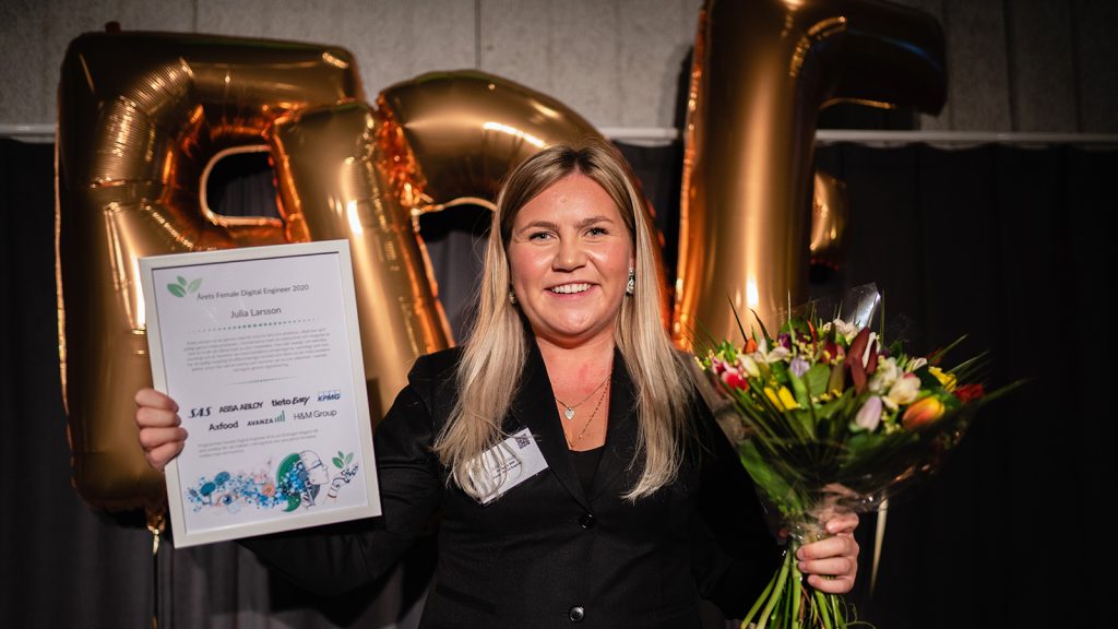 Julia Larsson, Umeå universitet, har utsetts till Female Digital Engineer 2020.