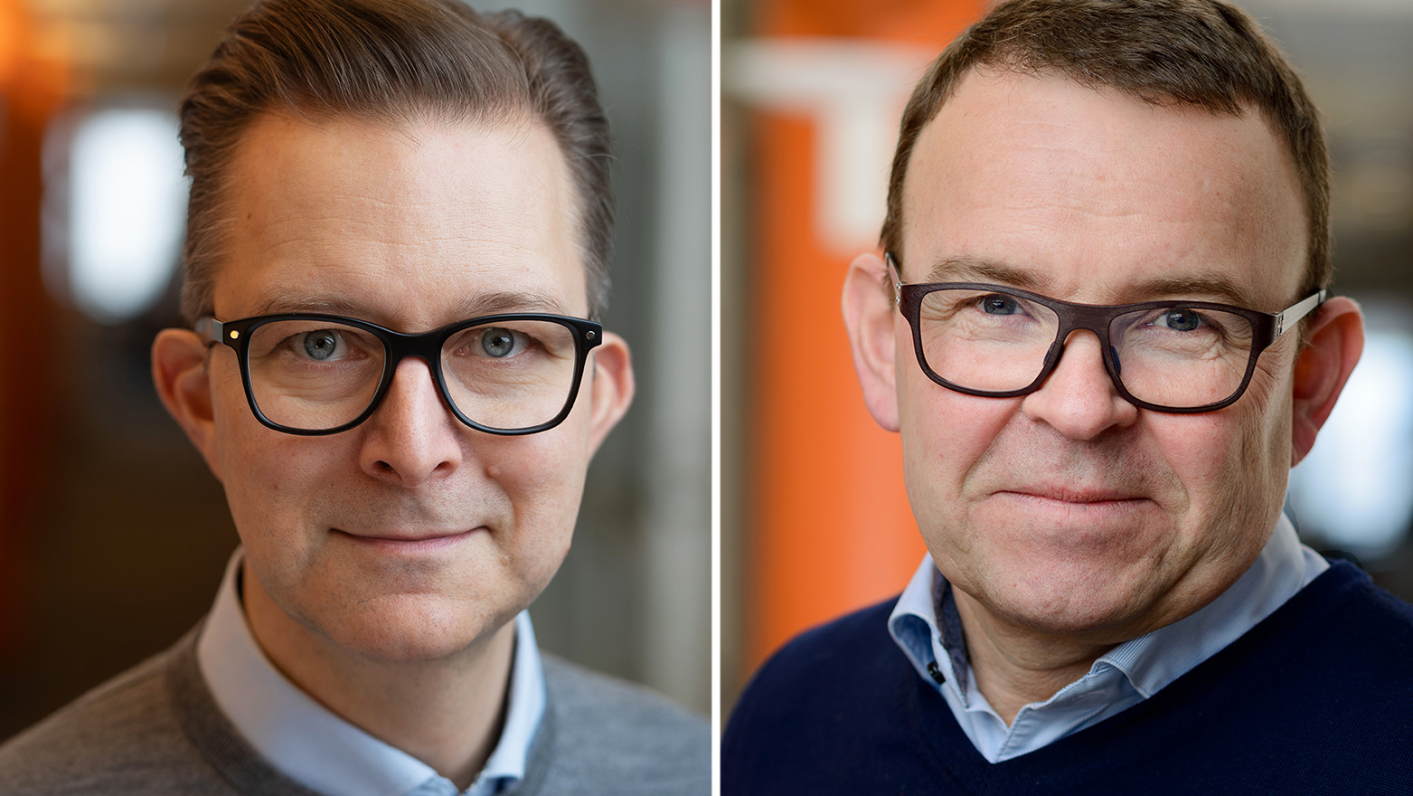 Stefan Eriksson och Peter Renkel från Konftel är mycket nöjda över certifieringen som klimatsmart företag.