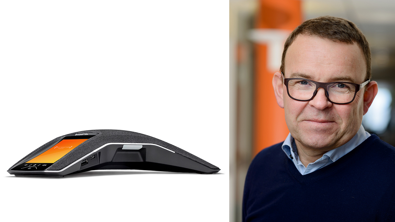 Umeåföretaget Konftel får internationellt pris för sin konferenstelefon Konftel 800. Peter Renkel, vd: "Det är en riktigt fin kvalitetsstämpel."