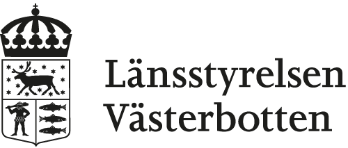 Logotyp för Länsstyrelsen Västerbotten, svart