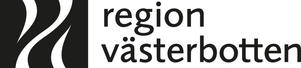 Logotyp för Region Västerbotten, svart