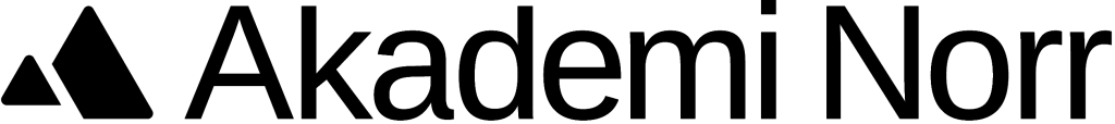 Logotyp för Akademi Norr, svart